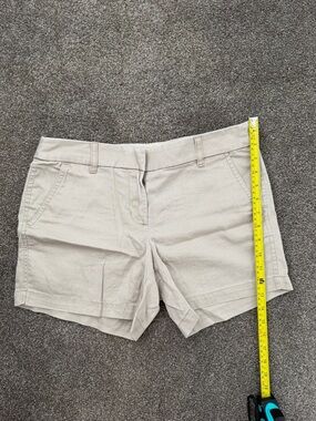 J. Crew Women's Light Beige Cotton-Blend Bermuda Shorts